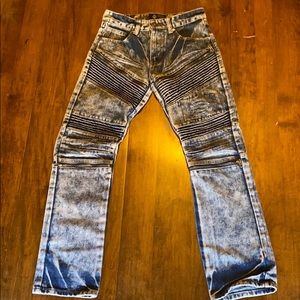 Road narrows boys 14 distressed denim skinny jeans